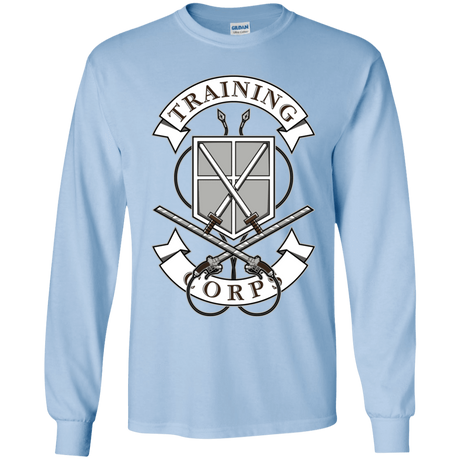 T-Shirts Light Blue / YS AoT Training Corps Youth Long Sleeve T-Shirt