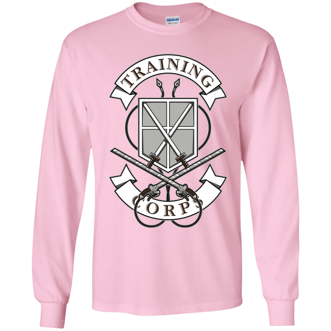 T-Shirts Light Pink / YS AoT Training Corps Youth Long Sleeve T-Shirt