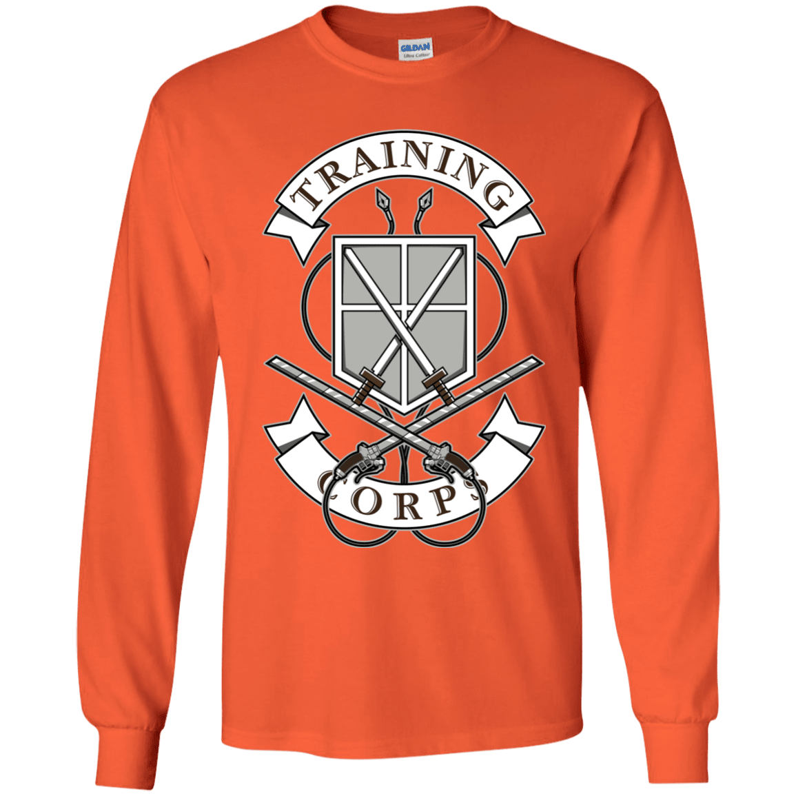 T-Shirts Orange / YS AoT Training Corps Youth Long Sleeve T-Shirt