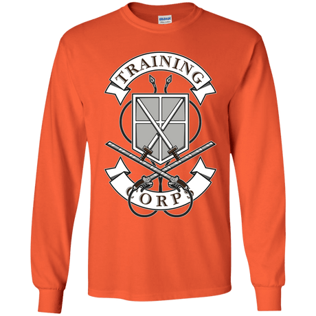 T-Shirts Orange / YS AoT Training Corps Youth Long Sleeve T-Shirt
