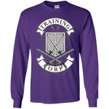 T-Shirts Purple / YS AoT Training Corps Youth Long Sleeve T-Shirt