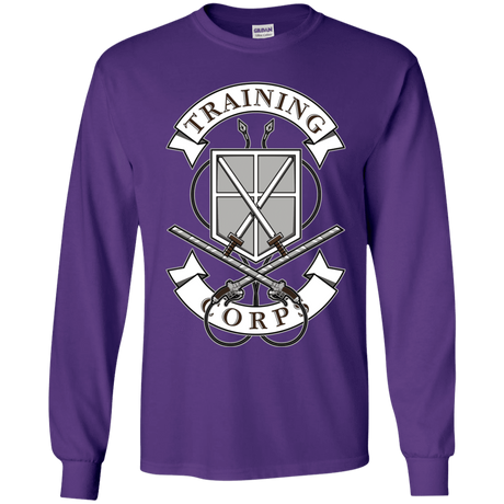 T-Shirts Purple / YS AoT Training Corps Youth Long Sleeve T-Shirt