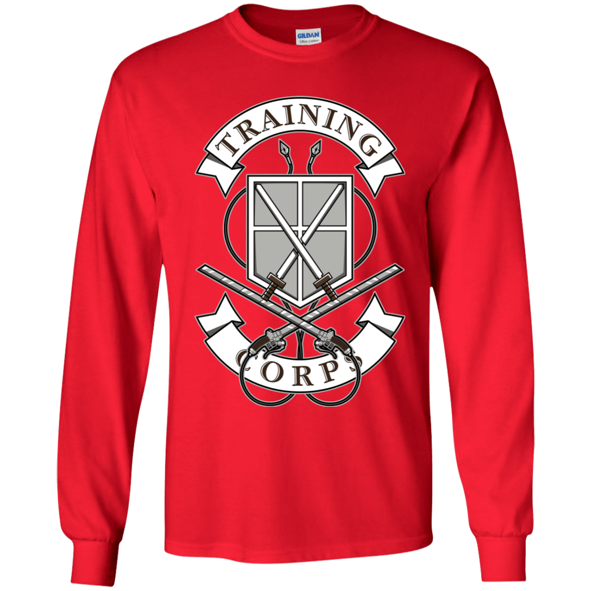 T-Shirts Red / YS AoT Training Corps Youth Long Sleeve T-Shirt