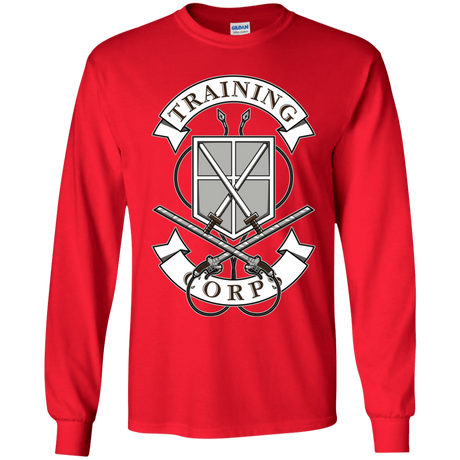 T-Shirts Red / YS AoT Training Corps Youth Long Sleeve T-Shirt