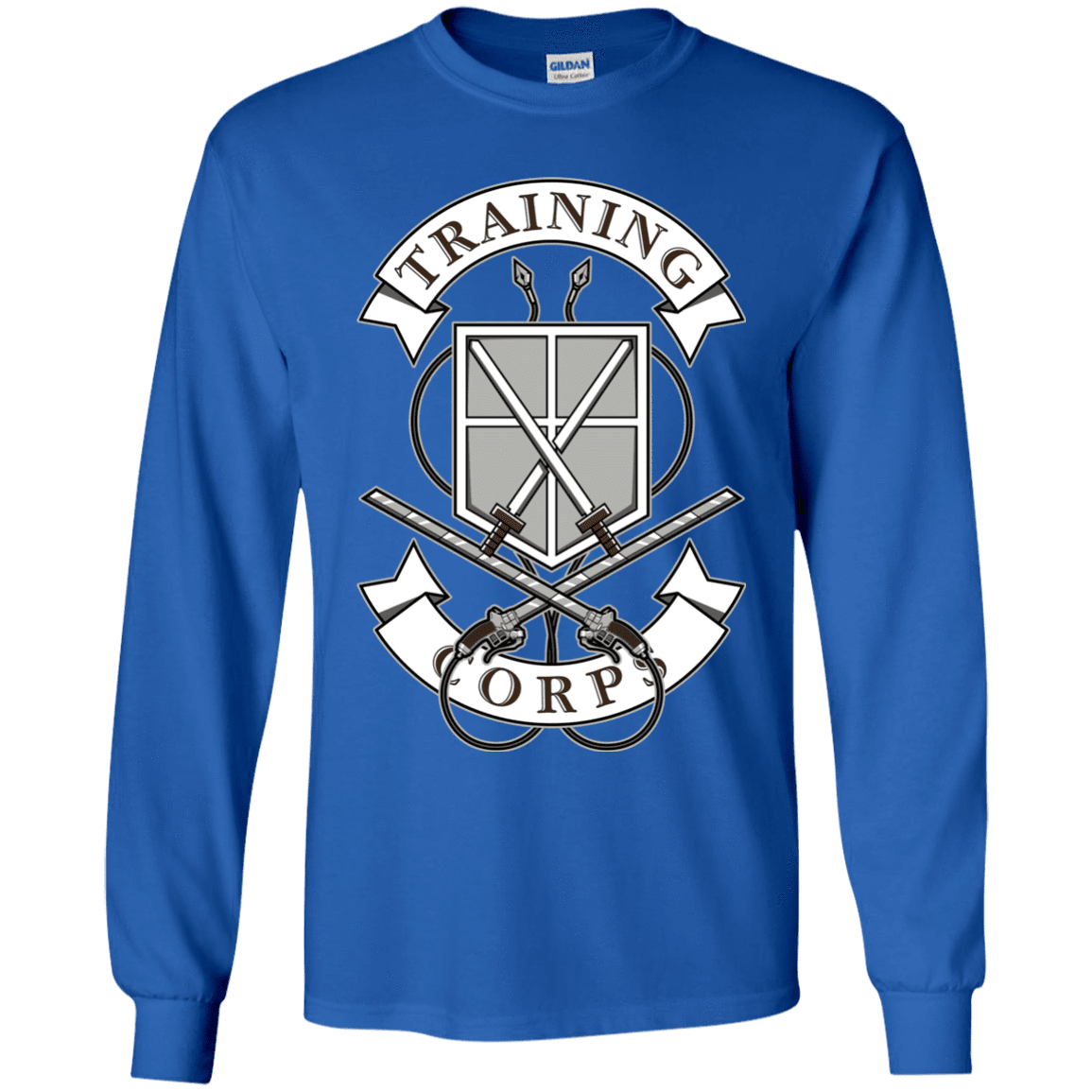T-Shirts Royal / YS AoT Training Corps Youth Long Sleeve T-Shirt