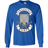 T-Shirts Royal / YS AoT Training Corps Youth Long Sleeve T-Shirt