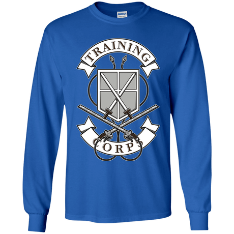 T-Shirts Royal / YS AoT Training Corps Youth Long Sleeve T-Shirt