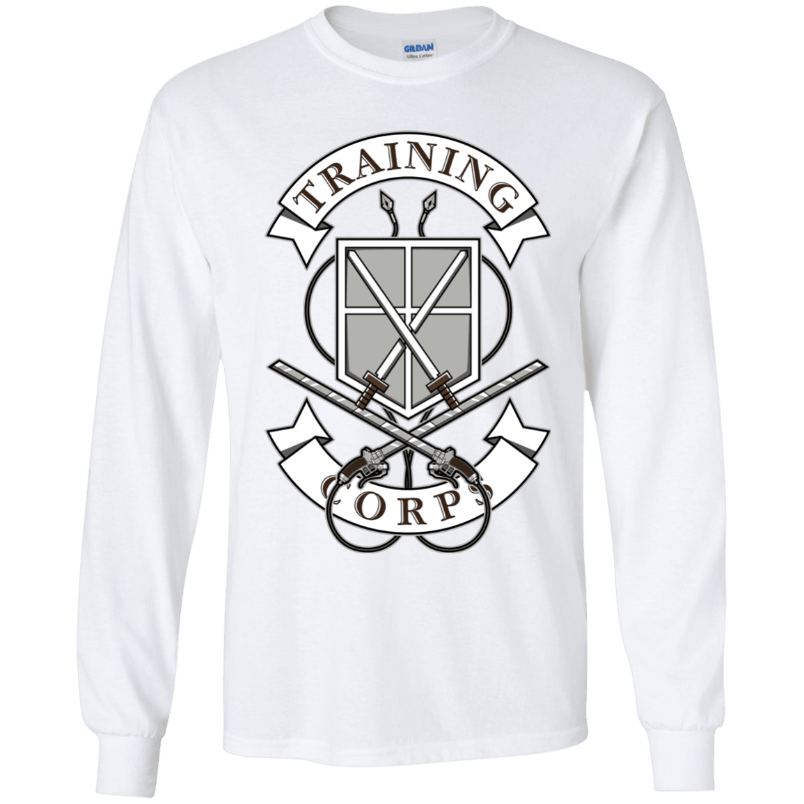 T-Shirts White / YS AoT Training Corps Youth Long Sleeve T-Shirt