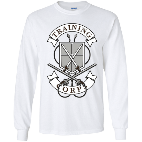 T-Shirts White / YS AoT Training Corps Youth Long Sleeve T-Shirt