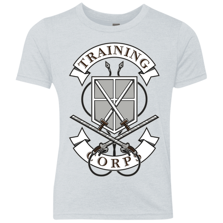 T-Shirts Heather White / YXS AoT Training Corps Youth Triblend T-Shirt