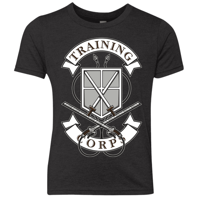 T-Shirts Vintage Black / YXS AoT Training Corps Youth Triblend T-Shirt