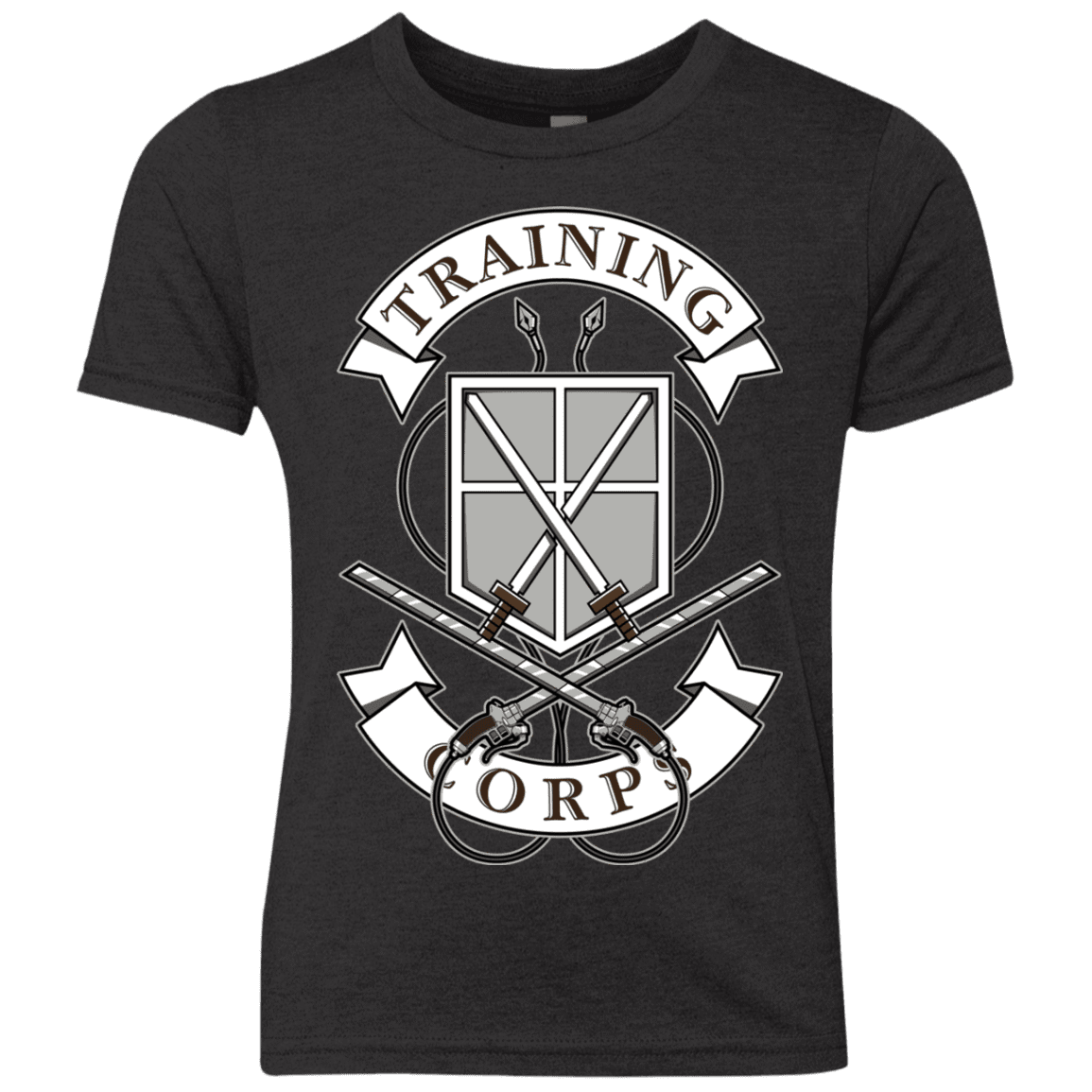 T-Shirts Vintage Black / YXS AoT Training Corps Youth Triblend T-Shirt
