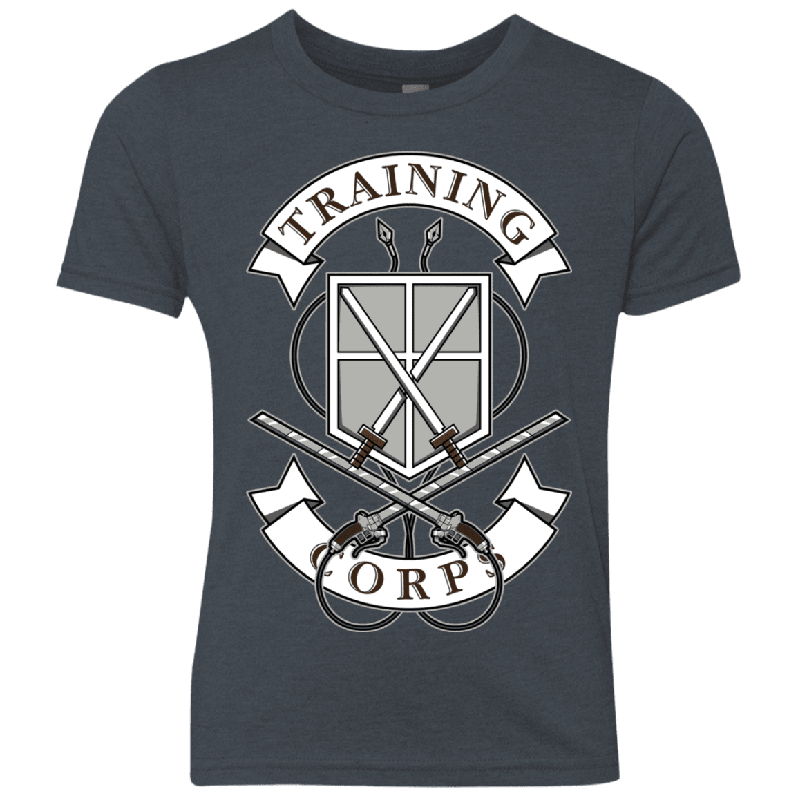 T-Shirts Vintage Navy / YXS AoT Training Corps Youth Triblend T-Shirt