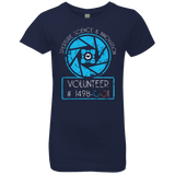 T-Shirts Midnight Navy / YXS Aperture Volunteer Girls Premium T-Shirt