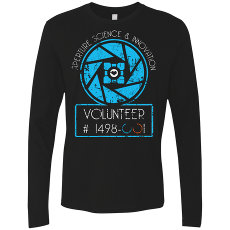 T-Shirts Black / Small Aperture Volunteer Men's Premium Long Sleeve