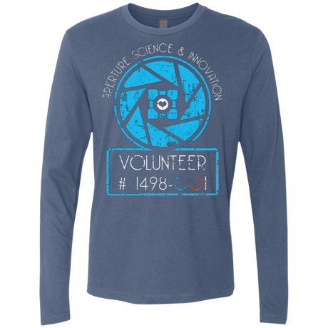 T-Shirts Indigo / Small Aperture Volunteer Men's Premium Long Sleeve
