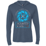 T-Shirts Indigo / X-Small Aperture Volunteer Triblend Long Sleeve Hoodie Tee