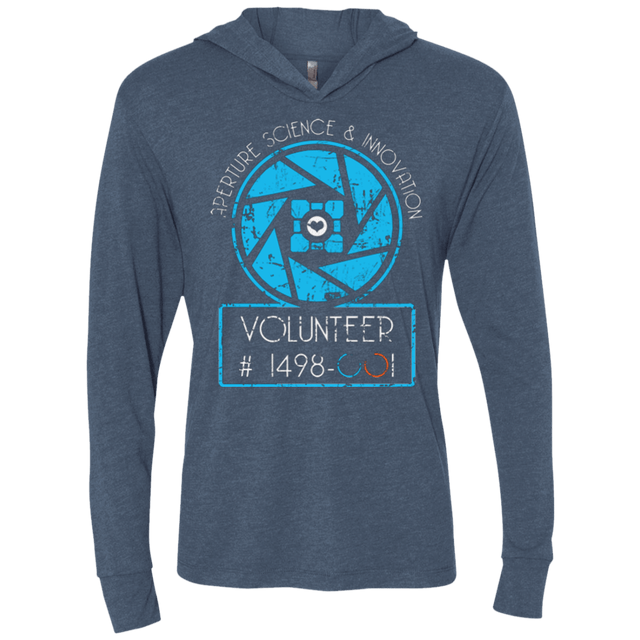 T-Shirts Indigo / X-Small Aperture Volunteer Triblend Long Sleeve Hoodie Tee