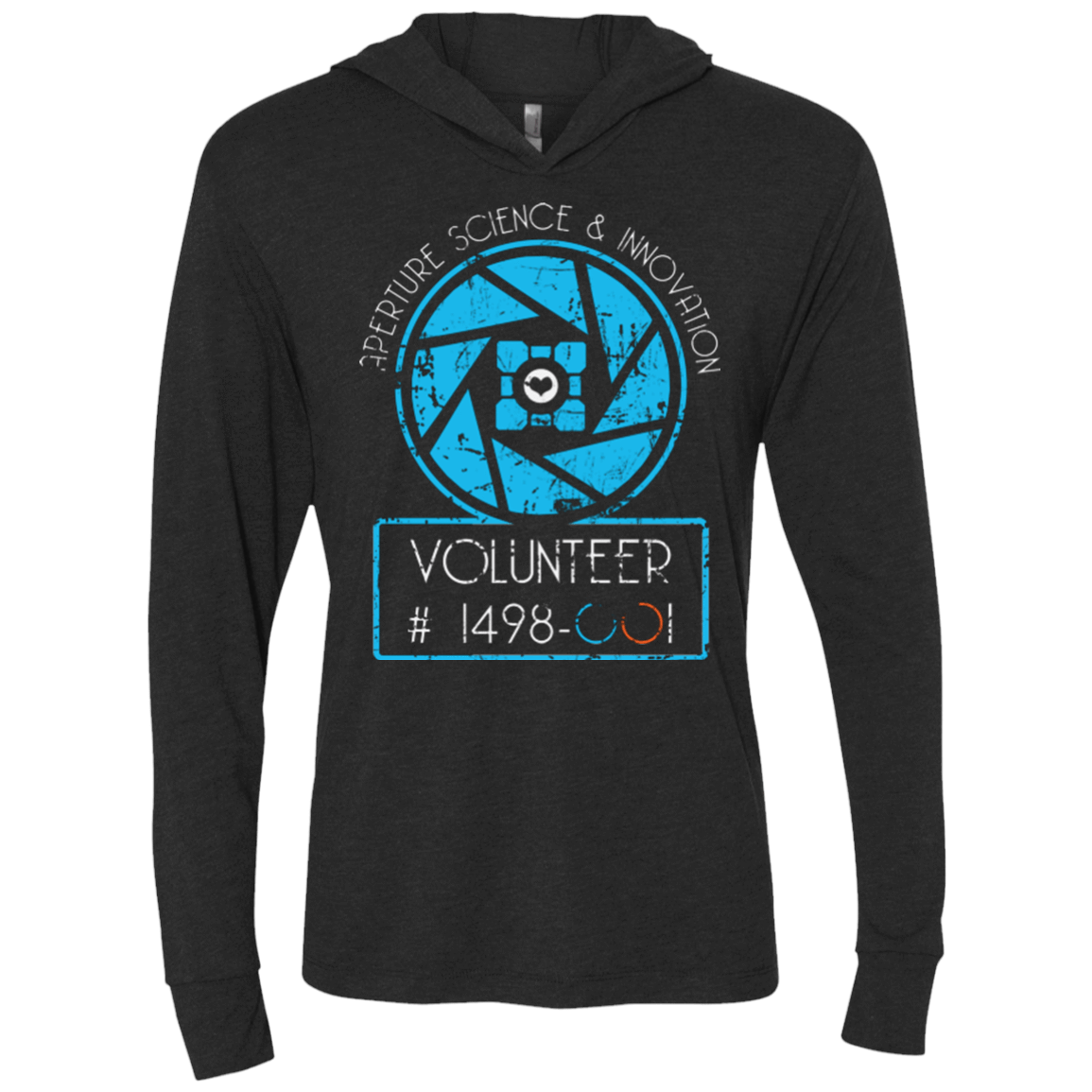 T-Shirts Vintage Black / X-Small Aperture Volunteer Triblend Long Sleeve Hoodie Tee