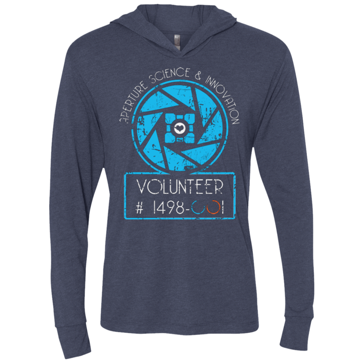 T-Shirts Vintage Navy / X-Small Aperture Volunteer Triblend Long Sleeve Hoodie Tee