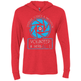 T-Shirts Vintage Red / X-Small Aperture Volunteer Triblend Long Sleeve Hoodie Tee