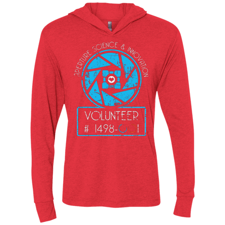 T-Shirts Vintage Red / X-Small Aperture Volunteer Triblend Long Sleeve Hoodie Tee