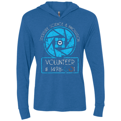 T-Shirts Vintage Royal / X-Small Aperture Volunteer Triblend Long Sleeve Hoodie Tee