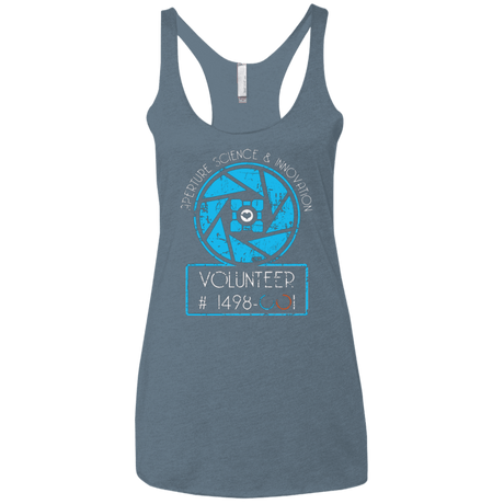 T-Shirts Indigo / X-Small Aperture Volunteer Women's Triblend Racerback Tank
