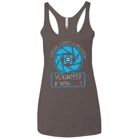 T-Shirts Macchiato / X-Small Aperture Volunteer Women's Triblend Racerback Tank