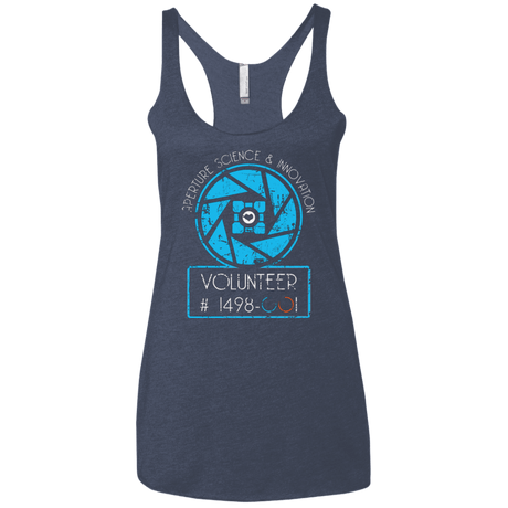 T-Shirts Vintage Navy / X-Small Aperture Volunteer Women's Triblend Racerback Tank