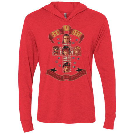 T-Shirts Vintage Red / X-Small Appetite for Actioneer Triblend Long Sleeve Hoodie Tee
