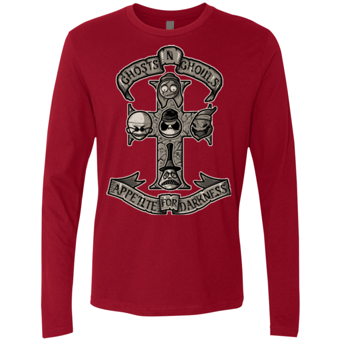 T-Shirts Cardinal / Small APPETITE FOR DARKNESS Men's Premium Long Sleeve