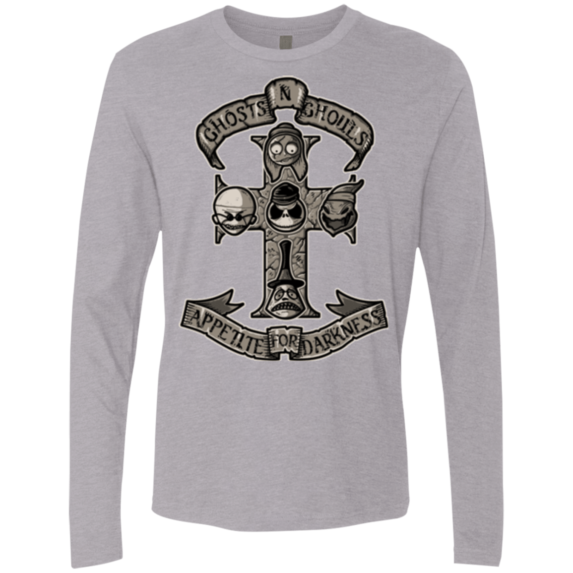 T-Shirts Heather Grey / Small APPETITE FOR DARKNESS Men's Premium Long Sleeve