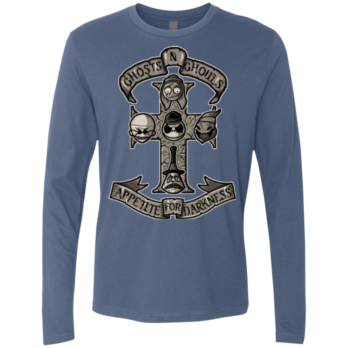 T-Shirts Indigo / Small APPETITE FOR DARKNESS Men's Premium Long Sleeve