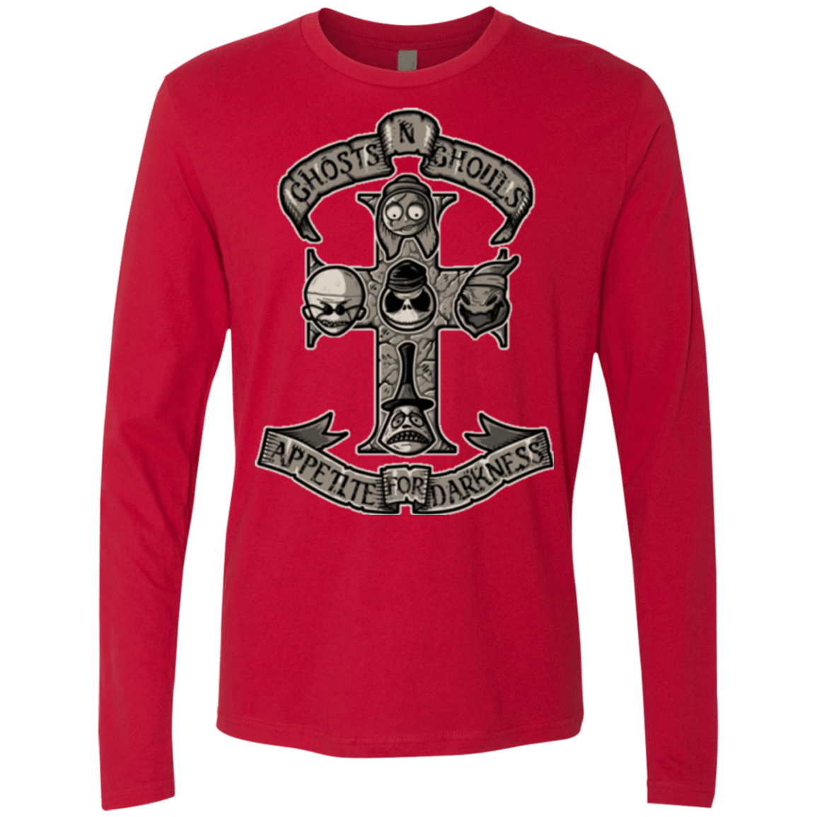 T-Shirts Red / Small APPETITE FOR DARKNESS Men's Premium Long Sleeve