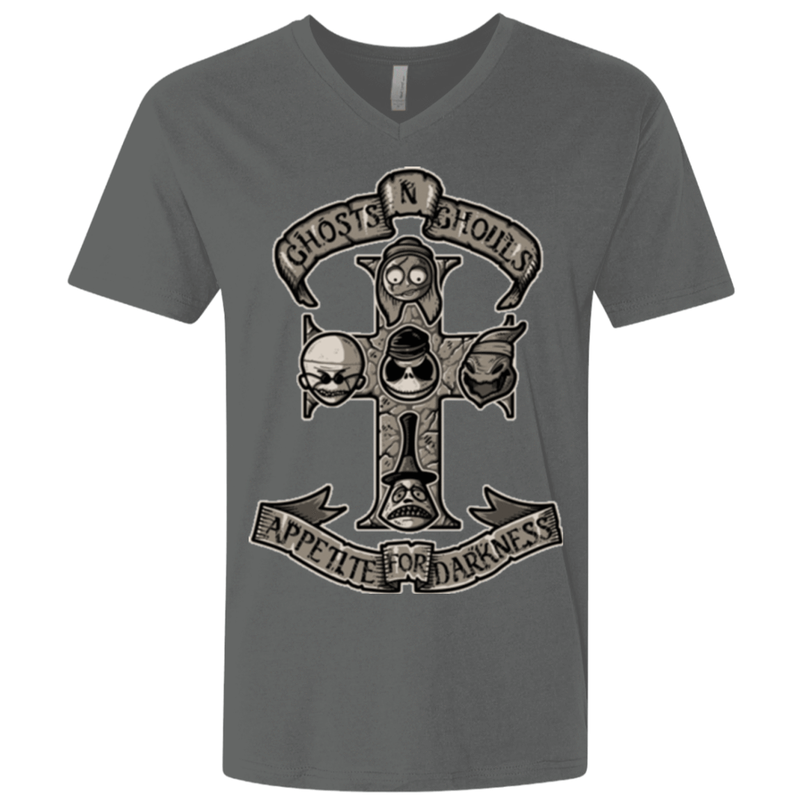 T-Shirts Heavy Metal / X-Small APPETITE FOR DARKNESS Men's Premium V-Neck