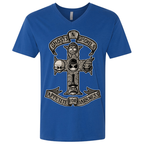 T-Shirts Royal / X-Small APPETITE FOR DARKNESS Men's Premium V-Neck