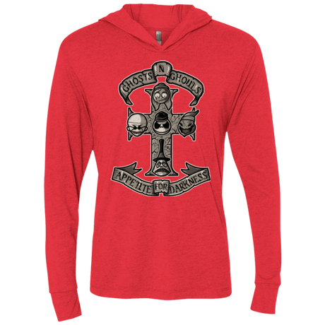 T-Shirts Vintage Red / X-Small APPETITE FOR DARKNESS Triblend Long Sleeve Hoodie Tee