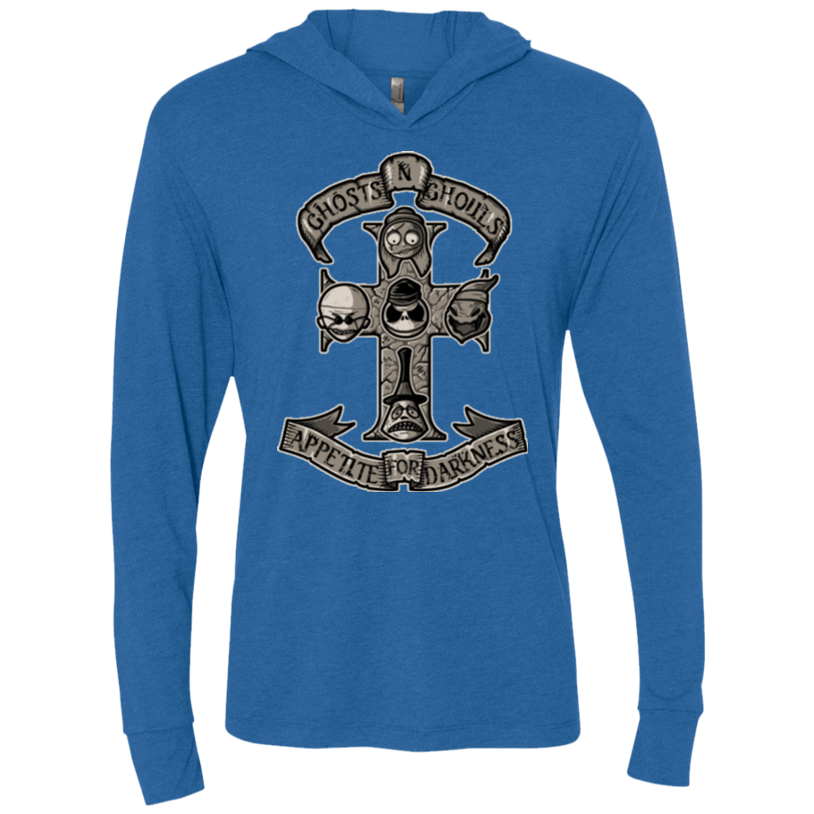 T-Shirts Vintage Royal / X-Small APPETITE FOR DARKNESS Triblend Long Sleeve Hoodie Tee