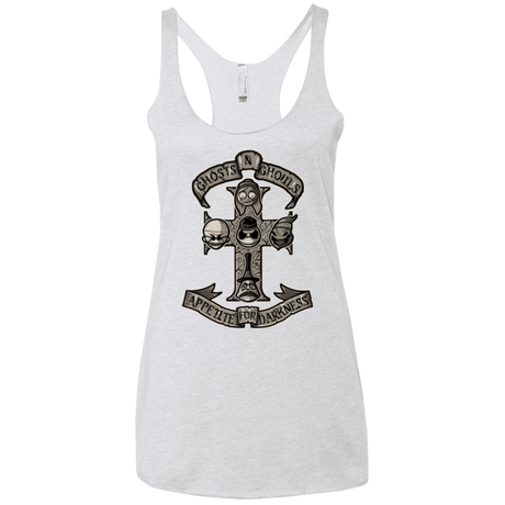 T-Shirts Heather White / X-Small APPETITE FOR DARKNESS Women's Triblend Racerback Tank