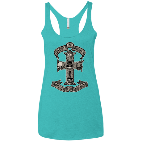 T-Shirts Tahiti Blue / X-Small APPETITE FOR DARKNESS Women's Triblend Racerback Tank