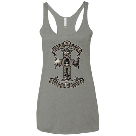 T-Shirts Venetian Grey / X-Small APPETITE FOR DARKNESS Women's Triblend Racerback Tank