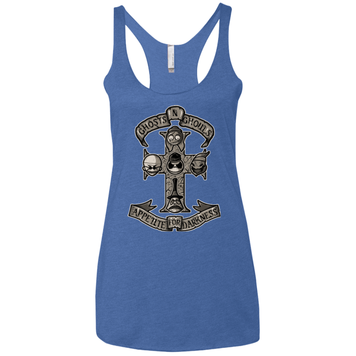 T-Shirts Vintage Royal / X-Small APPETITE FOR DARKNESS Women's Triblend Racerback Tank