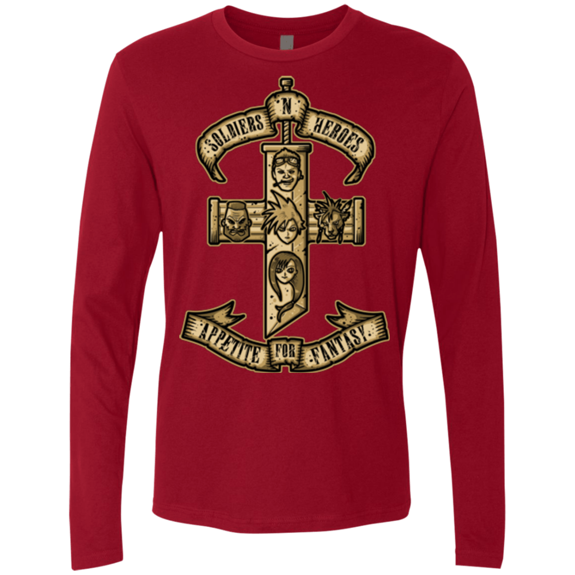 T-Shirts Cardinal / Small APPETITE FOR FANTASY Men's Premium Long Sleeve