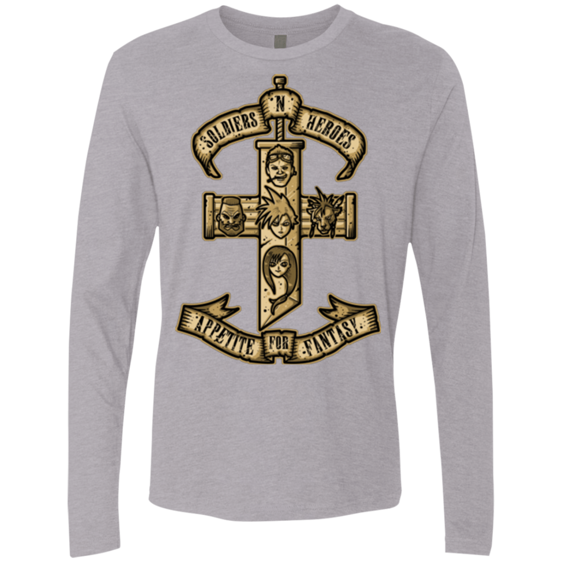 T-Shirts Heather Grey / Small APPETITE FOR FANTASY Men's Premium Long Sleeve