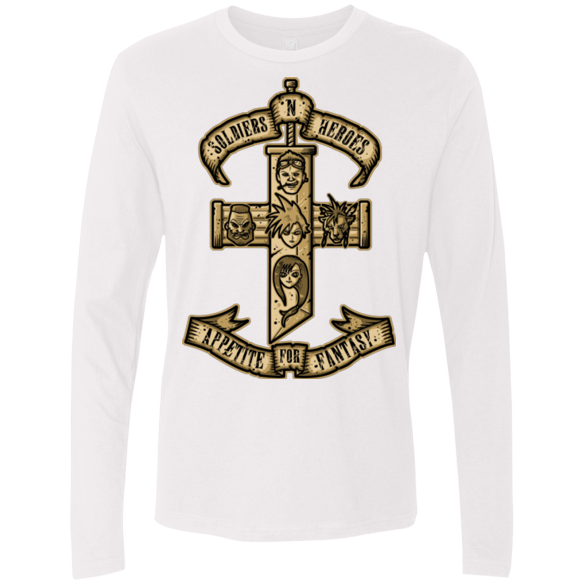 T-Shirts White / Small APPETITE FOR FANTASY Men's Premium Long Sleeve