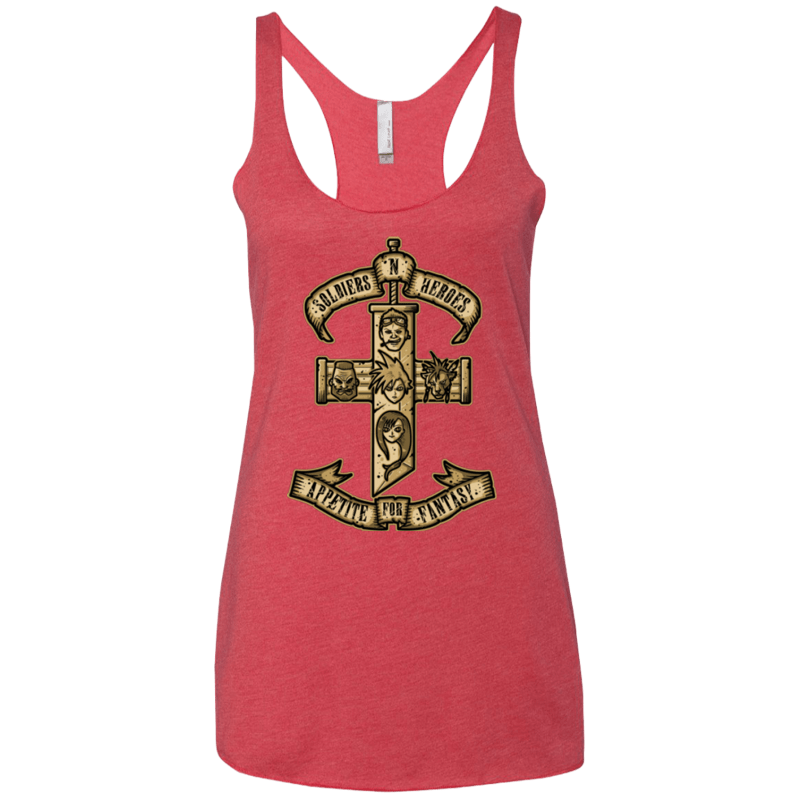 T-Shirts Vintage Red / X-Small APPETITE FOR FANTASY Women's Triblend Racerback Tank