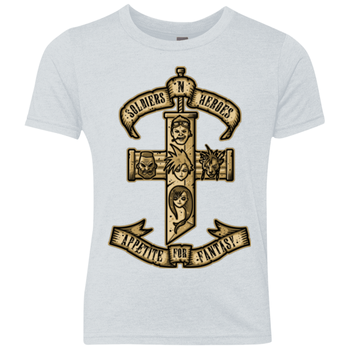 T-Shirts Heather White / YXS APPETITE FOR FANTASY Youth Triblend T-Shirt