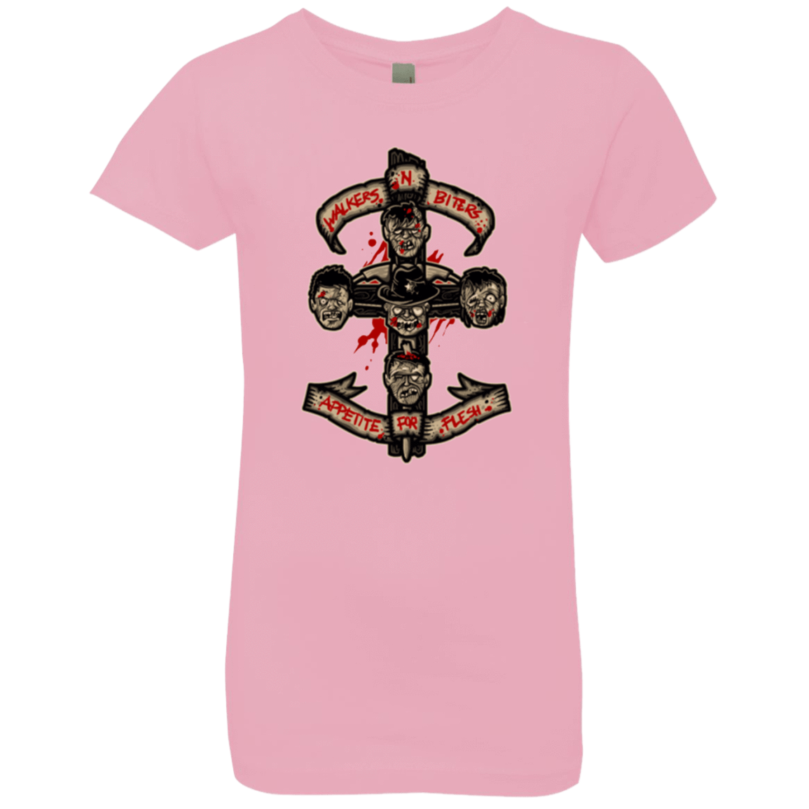 T-Shirts Light Pink / YXS APPETITE FOR FLESH Girls Premium T-Shirt