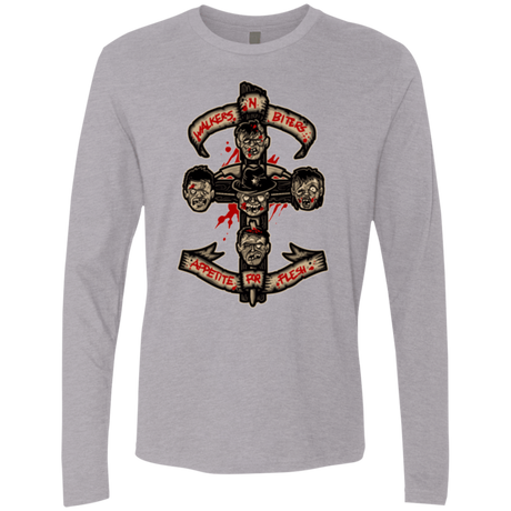 T-Shirts Heather Grey / Small APPETITE FOR FLESH Men's Premium Long Sleeve